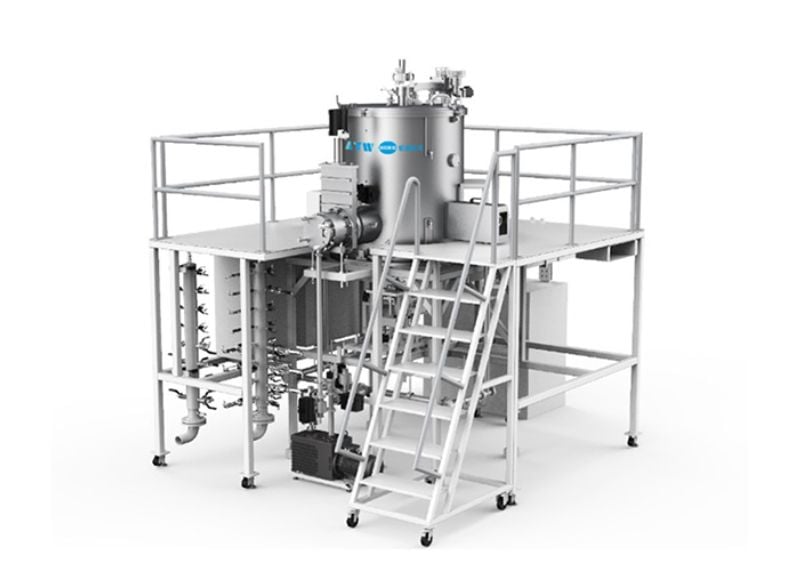 A SiC crystal growth furnace.