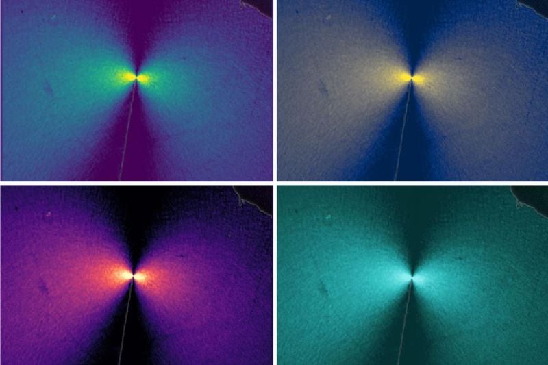 An advanced visualization technique measured stress in a battery material during dendrite crack growth.