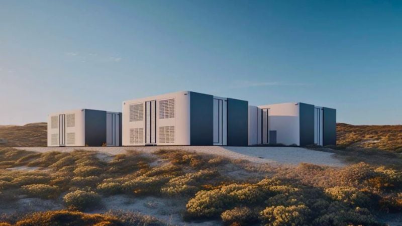 Concept of battery energy storage system on Malahat Nation, Vancouver Island.