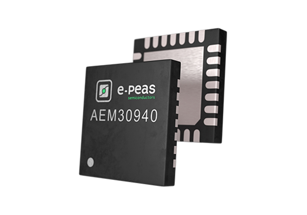 E-PEAS’ AEM30940 integrates an ultra-low-power boost converter to charge a storage element such as a supercapacitor. 