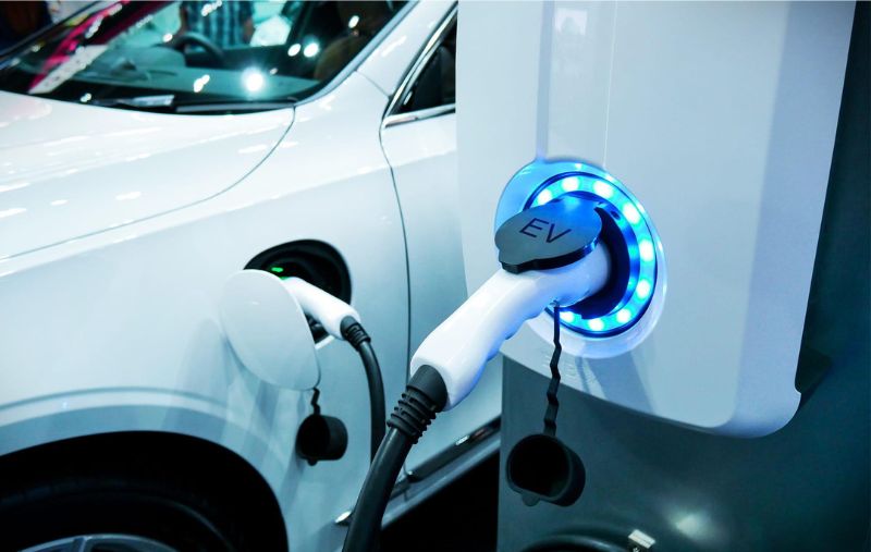 GaN circuits enable high-power EV charging systems.