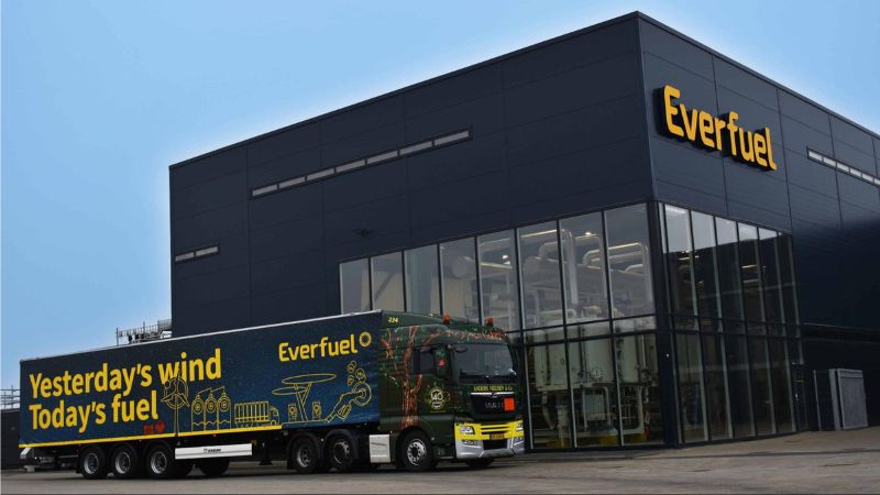 HySynergy's first export was sent by truck from Denmark to Germany in November.
