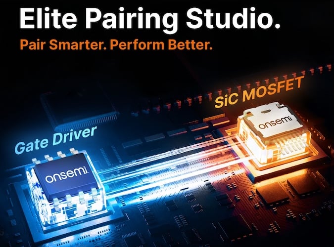 Onsemi’s Elite Pairing Studio is an online design tool tailored to simplify the pairing of silicon carbide (SiC) MOSFETs and gate drivers.