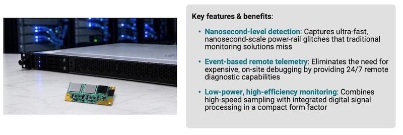 TI dubs the ADC34DSO75 as the industry’s highest performance ADC to enable 24/7, low-power, event-based remote telemetry at nanosecond resolution.