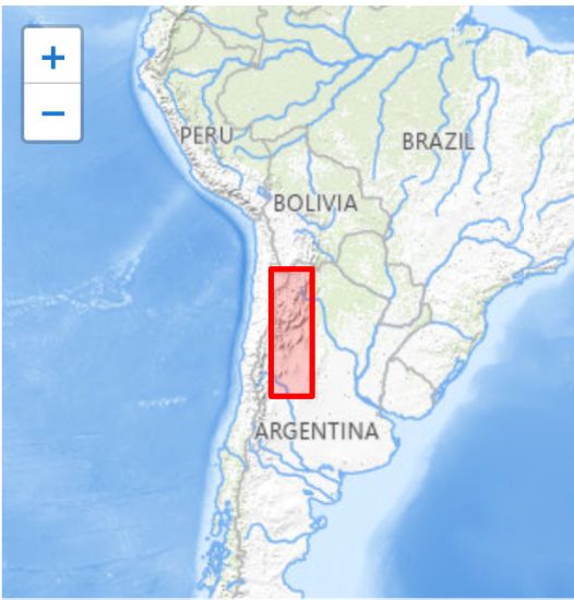 “Lithium triangle” in South America.
