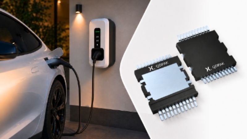 Nexperia's QDPAK package is suitable for electric vehicle charging and other high-power uses