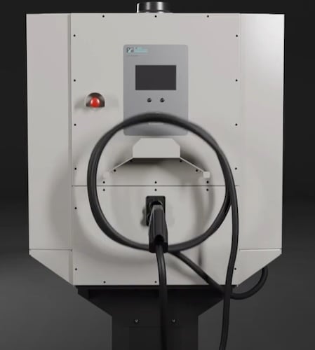EVQC030 30 kW DC quick charger cable holder