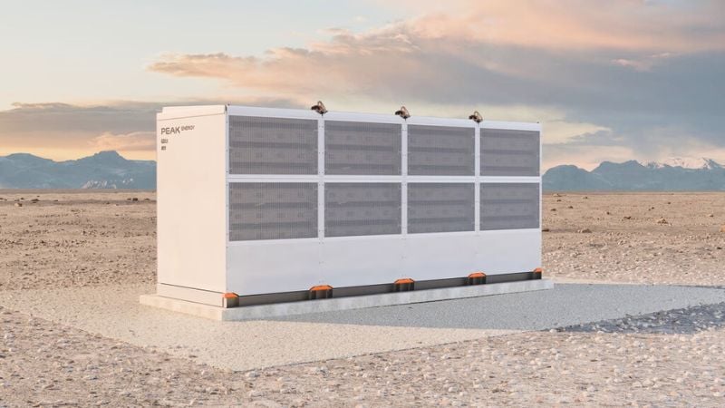 Peak Energy's sodium-ion battery storage system