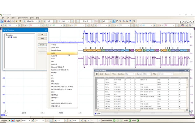 PicoScope 6000E Series ultra-deep-memory oscilloscopes Figure