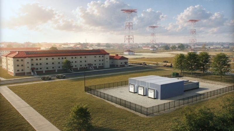 Rendering of Kaleidos microreactors at Fort Benning in Georgia