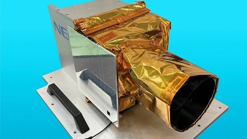 NEC’s LIDAR for the MMX mission, which will measure the distance to Phobos from as far as 100 km to as close as 100 m. Image used courtesy of Senshu et al., via Springer
