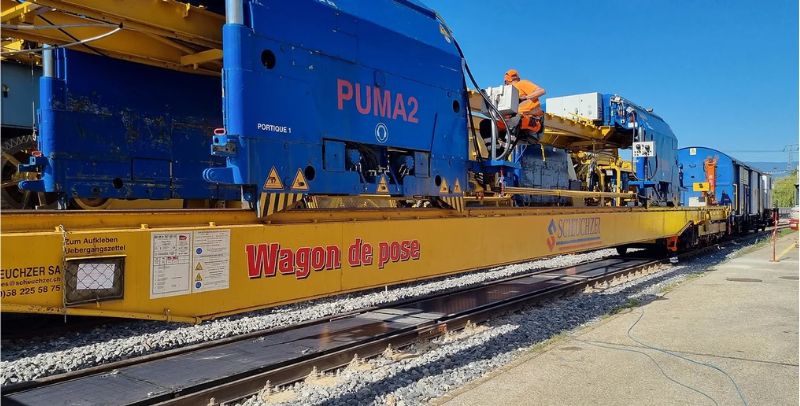 Sun-Ways partnered with Scheuchzer to develop an installation procedure for its rail-based solar system