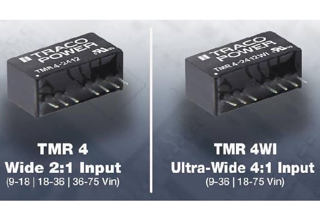 TRACO POWER's 4W Regulated DC-DC Converters Bridge the 3-6 Watt Gap