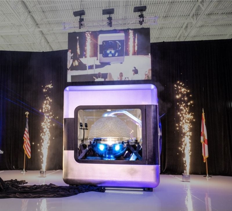 The 3D-printed nuclear reactor core