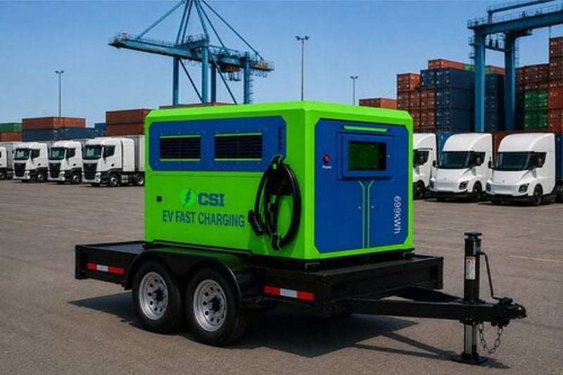 The 699 kWh mobile BESS with integrated MCS