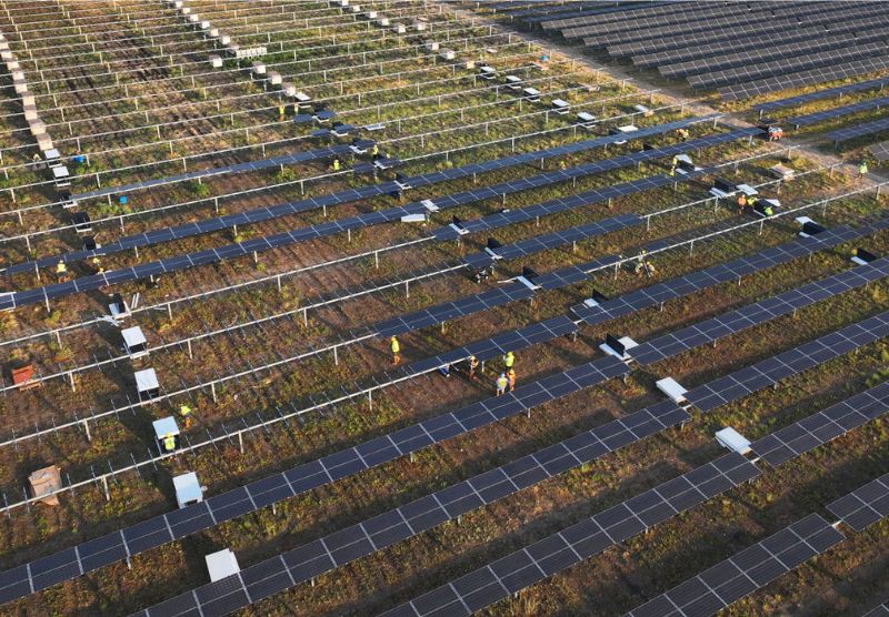 The Ables Springs Solar + Storage Plant in Texas recently started construction.