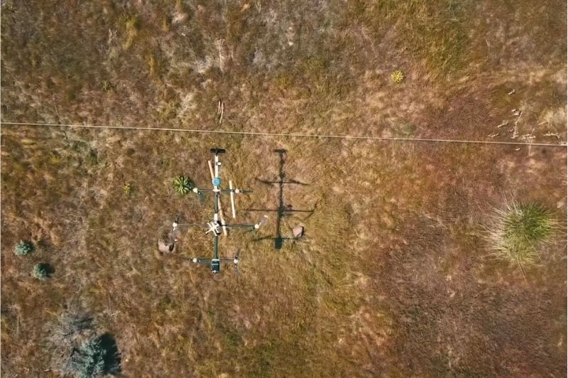 The Astria drone makes installation in difficult locations much easier and prevents unnecessary outages