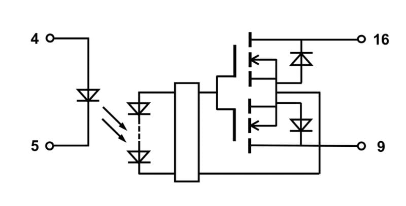 The TLX9165T’s internal circuit.