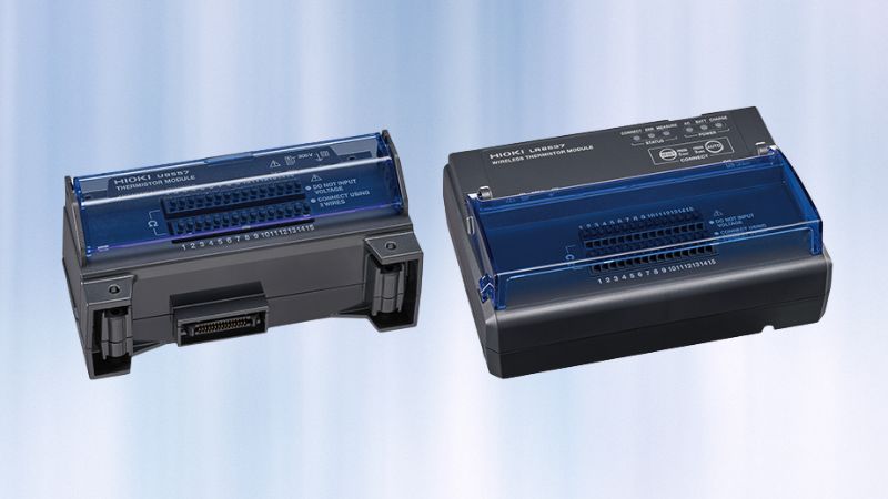  Thermistor module U8557 (left) and wireless thermistor module LR8537 (right)