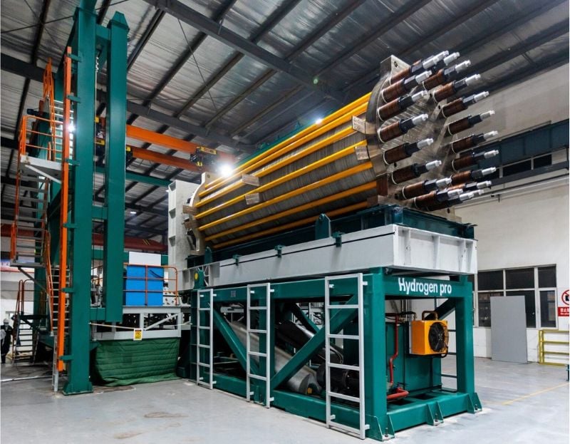This high-pressure alkaline system from Norway-based HydrogenPro is the largest electrolyzer of its kind on the market