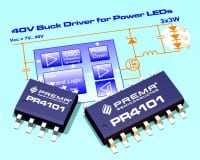 PREMA Offers 40V Buck Converter For Power LEDs - New Products