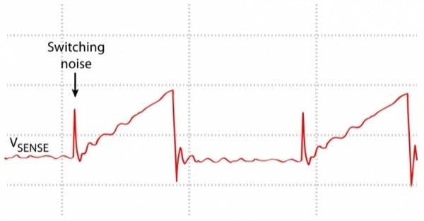 Switching noise on Vsense