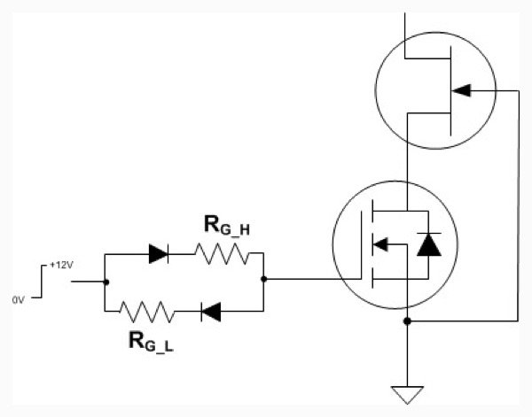 Cascode Rg_H and Rg_L Configuration