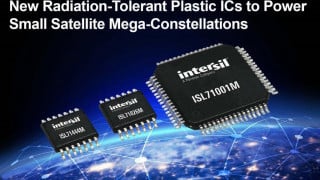 Radiation-Tolerant Plastic ICs to Power Small Satellite Mega-Constellations