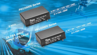 Flex Power Modules announces encapsulated sixteenth-brick DC-DC converters for industrial-railway and telecom applications