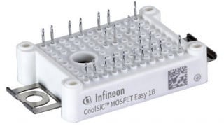 Two EasyPACK Modules with CoolSiC MOSFETs for EV Charging and UPS