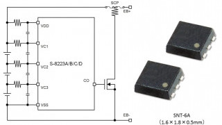 2-to-3-Cell Ultra-Small Li-Ion Battery Protection IC