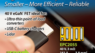 EPC Launches 40 V eGaN FET Ideal for High Power Density Solutions for USB-C Battery Chargers and Ultra-thin Point-of-Load Converters