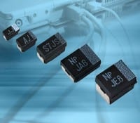 Polymer Ta Chip Caps with Voltage Ratings from 16V to 25V