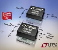2kVac Isolated &micro;Module Converters accept 2.8- to 40-Vin