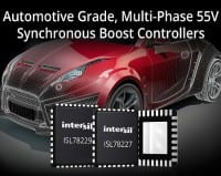 Multi-Phase 55V Synchronous Boost Controllers with Envelope Tracking