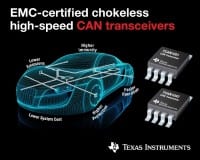Chokeless High-Speed CAN Transceivers with leading EMC Performance