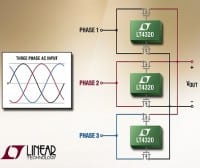 Low Loss 3-Phase Ideal Diode Bridge Rectifier Reduces Heat