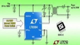 100V Isolated Monolithic No-Opto 24W Flyback Regulator
