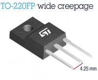 1500V Super-Junction FET in TO-220FP Wide-Creepage Package
