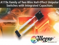 Programmable Two-Wire Unipolar Hall-Effect Switches