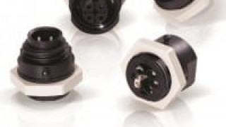 Compact Power Connector with Hex Nut