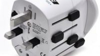 World Travel Power Plug Adapter with Dual USB Charger