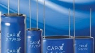 Single- (2.7V) or Dual-Cell (5.4V) Cylindrical Supercapacitors