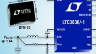 Synchronous Dual 6A Step-Down Regulator in 4mm x 5mm QFN