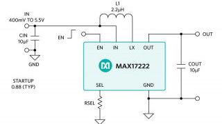 400mV to 5.5V Input Synchronous Boost Converter with True Shutdown