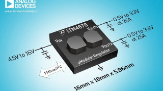 50A Regulator is Scalable to 250A and Cooled by Exposed Inductors