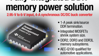 Industrys First Fully Integrated DDR Memory Power Solution