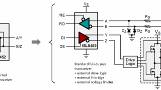Over-Voltage Protection for RS485 Bus Nodes
