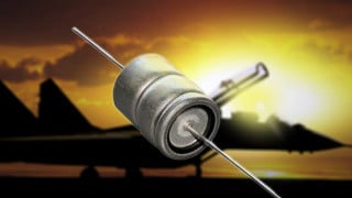 Ruggedized Axial-Leaded Aluminum Electrolytic Capacitor Meets Specs from 40  to 150ºC