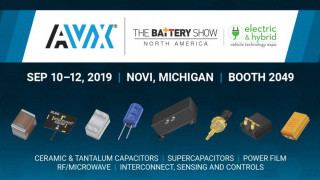 AVX to Present Cutting-Edge Component Solutions at The Battery Show 2019